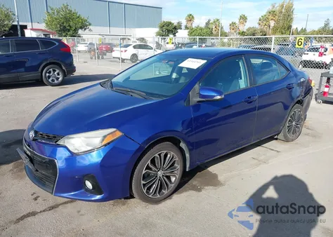 2015 Toyota Corolla S Plus from USA, damaged, VIN 2T1BURHE3FC405608